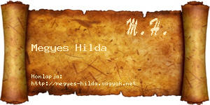 Megyes Hilda névjegykártya